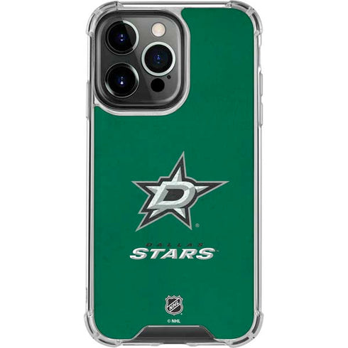 NHL Dallas Stars Distressed iPhone 16 Pro Clear Case